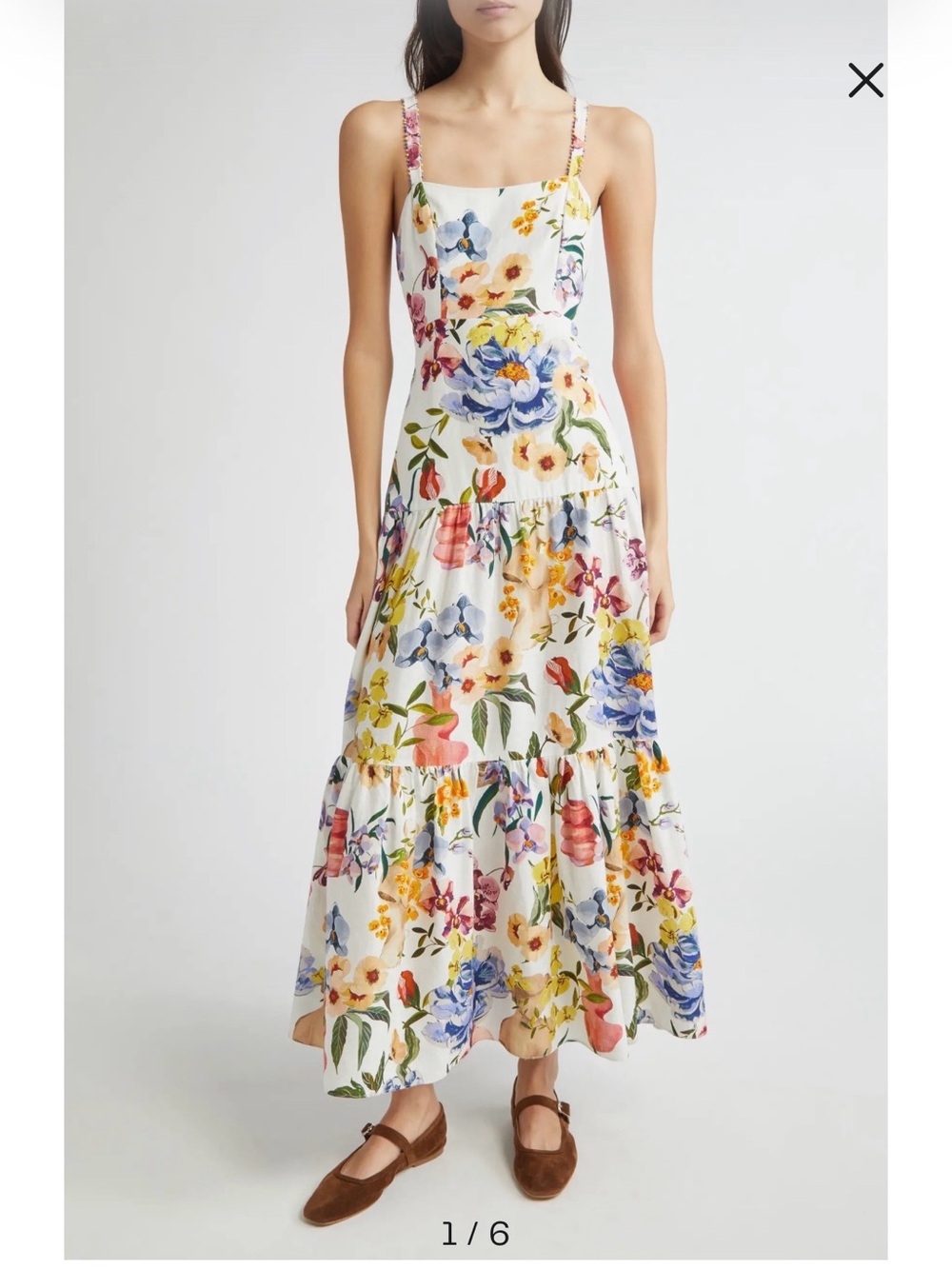 Farm Rio Greek Garden Maxi Dress